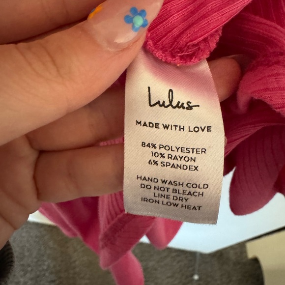 Lulus Sweetest of Dreams Hot Pink Ribbed Twist-Front Cutout Romper - Picture 7 of 8